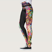 Vintages Bohemisches Göttin-Neon Leggings (Links)