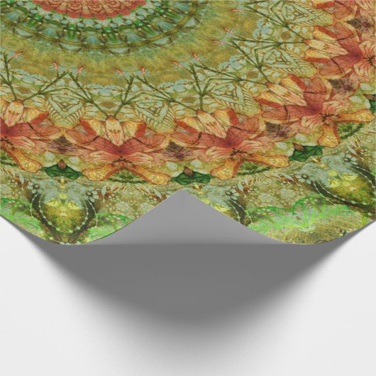 Vintages Bohemisches Muster Geschenkpapier (Ecke)