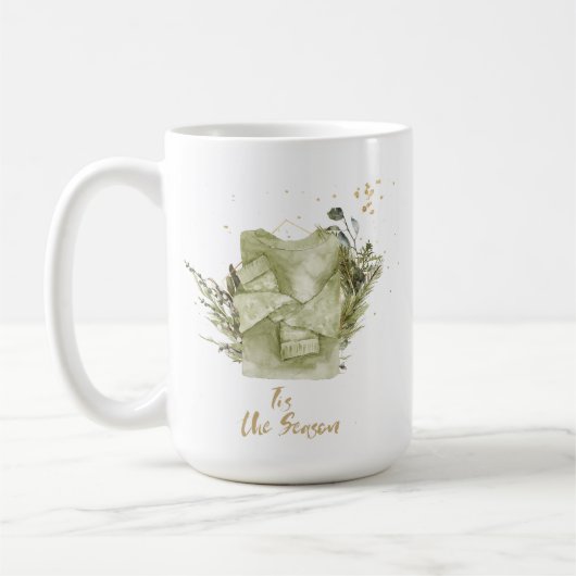 Vintages Bohemisches Weihnachtsgebäck Kaffeetasse (Links)