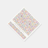 Vintages Boho Bicycle Floral Custom Brautparty Serviette (Ecke)