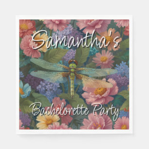 Vintages boho-chic pastellfarbenes florales Libell Serviette