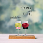 Vintages Boho Dinner Empfang Lucca Weinhochzeit Acrylschild (Neutral)