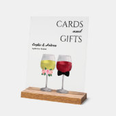 Vintages Boho Dinner Empfang Lucca Weinhochzeit Acrylschild (Winkel)