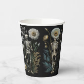 Vintages boho magisches mystisches Blumenskelett i Pappbecher (Links)