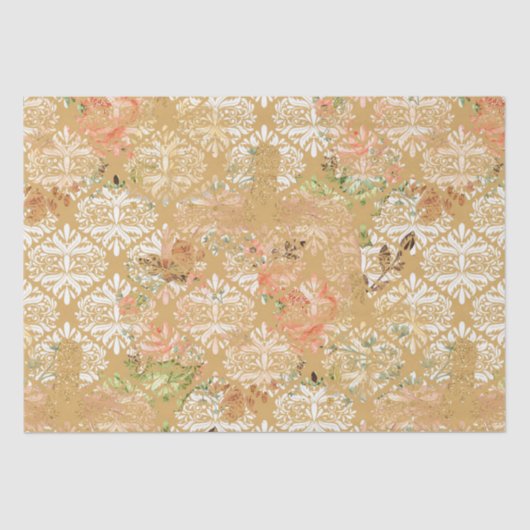 Vintages Boho-Muster Seidenpapier (Vorderseite)