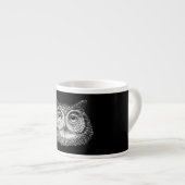 Vintages Boho Owl Design Espressotasse (Vorderseite Rechts)