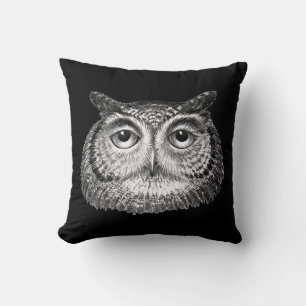 Vintages Boho Owl Design Kissen