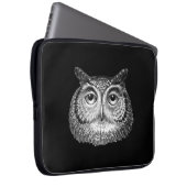 Vintages Boho Owl Design Laptopschutzhülle (Vorne Rechts)