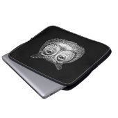Vintages Boho Owl Design Laptopschutzhülle (Vorne Knopf)