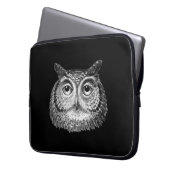 Vintages Boho Owl Design Laptopschutzhülle (Vorderseite Links)