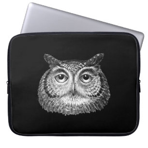 Vintages Boho Owl Design Laptopschutzhülle