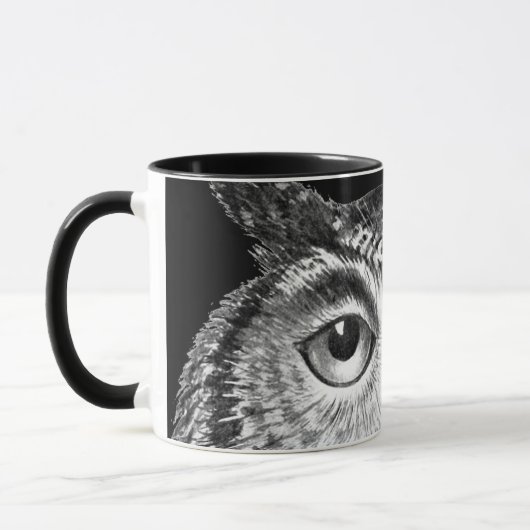 Vintages Boho Owl Design Tasse (Links)