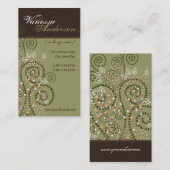 Vintages Boho windt sich künstlerische Visitenkarte (Vorne/Hinten)