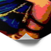 Vintages Bollywood-Muster 3 Poster (Ecke)