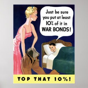 Vintages Bondplakat des Kriegs-WW2 Poster