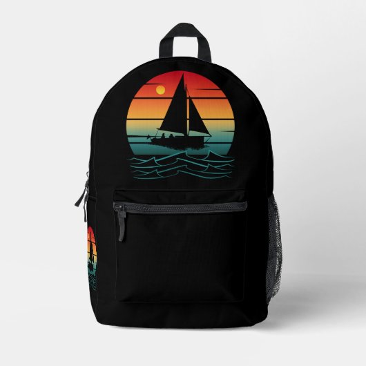 Vintages Boot Bedruckter Rucksack (Vorderseite)