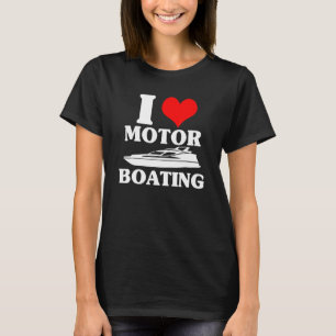 Vintages Boot I Liebe Motorboot Lebensversicherung T-Shirt