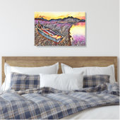 Vintages Boot Leinwanddruck (Insitu (Schlafzimmer))