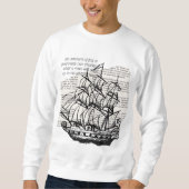 Vintages Boot MIT QUOTE Sweatshirt (Vorderseite)