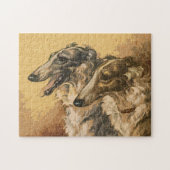 Vintages Borzoi Duo Puzzle (Horizontal)