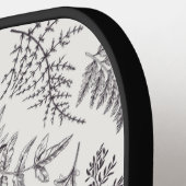 Vintages Botanik- und Schmetterlingsmuster Pickleball Schläger (Linke Seite)