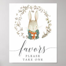 Vintages Botanisches Baby-Duschgelfavoriten Schild