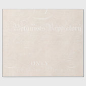 Vintages botanisches beige geschenkpapier (Flach)