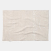 Vintages botanisches beige handtuch (Horizontal)