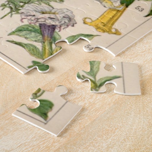 Vintages Botanisches Blume-Poster Puzzle (Seite)