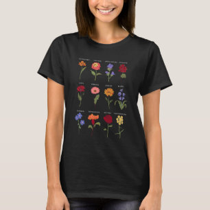Vintages botanisches Blume Shirt, Wildblume Graphi T-Shirt