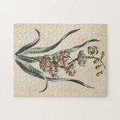 Vintages botanisches BlumenHyakinth Puzzle (Horizontal)
