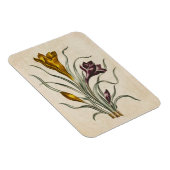 Vintages botanisches Blumenmagnet Magnet (Rechte Seite)