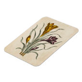 Vintages botanisches Blumenmagnet Magnet (Linke Seite)