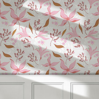 Vintages botanisches Blumenpapier, Peel & Stick Tapete