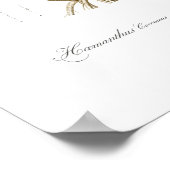 VINTAGES BOTANISCHES BLUT POSTER (Ecke)