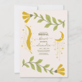 Vintages botanisches Brautparty Einladung (Vorderseite)