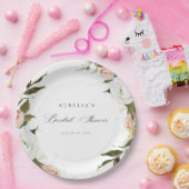 Vintages botanisches Brautparty Pappteller (Party)