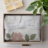 Vintages botanisches Collage - Gewebepapier Seidenpapier (Geschenk)