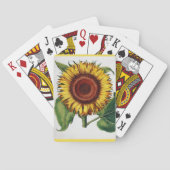 Vintages botanisches - die Sonnenblume, Spielkarten (Rückseite)