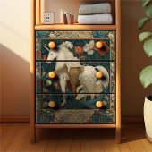 Vintages Botanisches Einhorn Seidenpapier