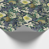 Vintages botanisches Faltpapier für die Blumenflor Geschenkpapier (Ecke)