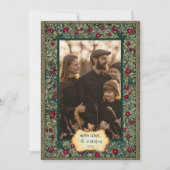 Vintages botanisches Foto Feiertagskarte (Vorderseite)