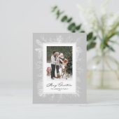 Vintages botanisches Foto Feiertagspostkarte (Stehend Vorderseite)