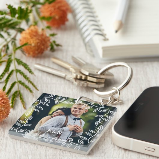 Vintages botanisches Foto Schlüsselanhänger (Vorderseite rechts)