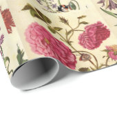 Vintages botanisches Gewebe für Entdeckungen Geschenkpapier (Rolleneckpunkt)