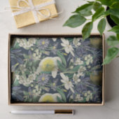 Vintages botanisches Gewebepapier für Mitternacht Seidenpapier (Geschenk)