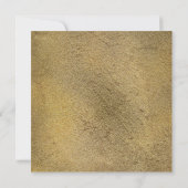 Vintages botanisches Gold-Brautparty Einladung (Rückseite)