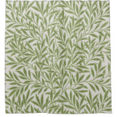 Vintages botanisches Grün Duschvorhang (Vorderseite)