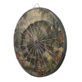 Vintages botanisches Hippo Dartscheibe (Vorderseite rechts)