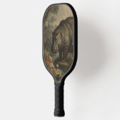 Vintages botanisches Hippo Pickleball Schläger (Links)